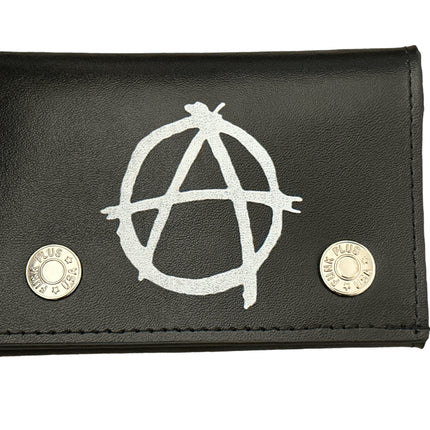 WP-ANA-BLK/WT  GENUINE LEATHER