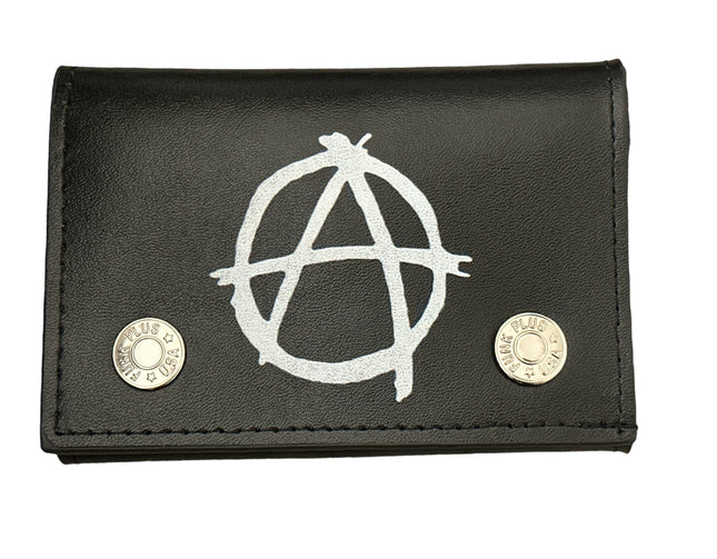 WP-ANA-BLK/WT  GENUINE LEATHER