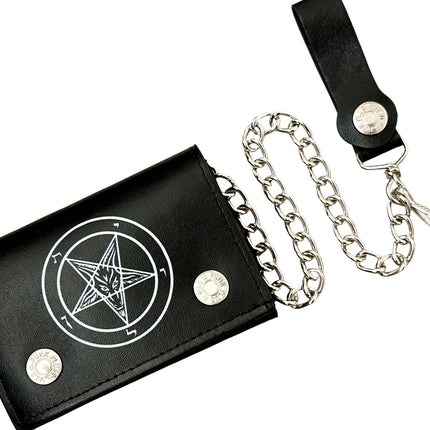WP-BHMT-BLK  BAPHOMET GENUINE  LEATHER