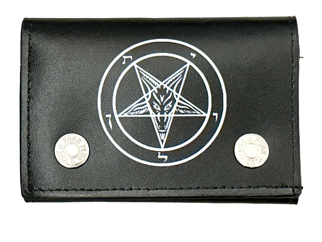 WP-BHMT-BLK  BAPHOMET GENUINE  LEATHER