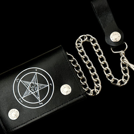 WP-BHMT-BLK  BAPHOMET GENUINE  LEATHER