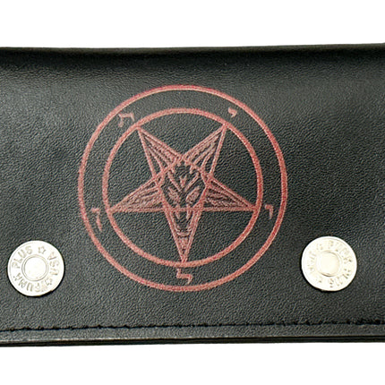 WP-BHMT-BLK/RD  BAPHOMET GENUINE  LEATHER