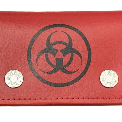 WP-BIO-RD  BIO HAZARD GENUINE  LEATHER