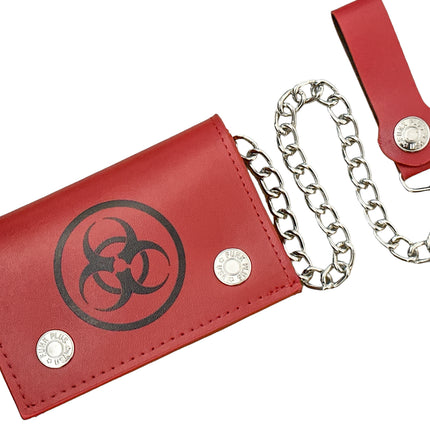 WP-BIO-RD  BIO HAZARD GENUINE  LEATHER