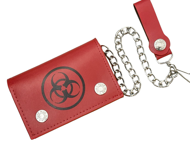 WP-BIO-RD  BIO HAZARD GENUINE  LEATHER