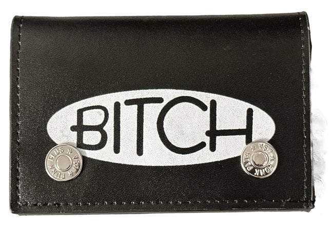 WP-BITCH-BLK  GENUINE LEATHER