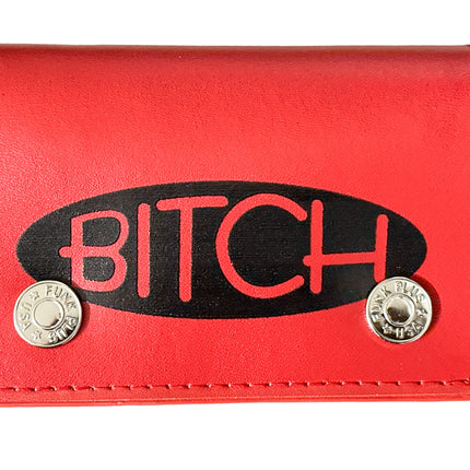 WP-BITCH-RED  GENUINE LEATHER