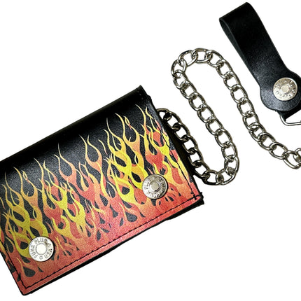 WP-FLAME   GENUINE  LEATHER WALLET