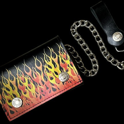 WP-FLAME   GENUINE  LEATHER WALLET