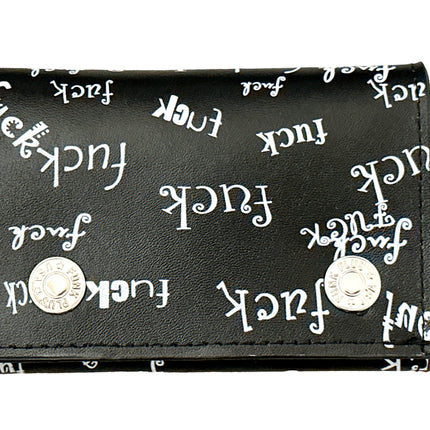 WP-FUCK-BLK  GENUINE  LEATHER