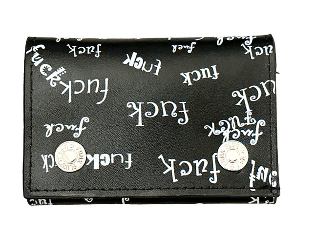 WP-FUCK-BLK  GENUINE  LEATHER