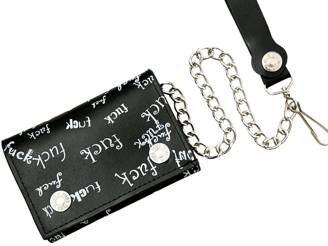 WP-FUCK-BLK  GENUINE  LEATHER