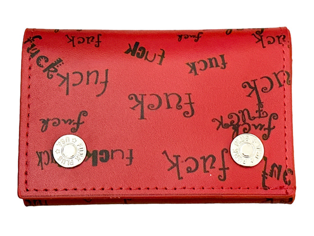 WP-FUCK-RED  GENUINE  LEATHER
