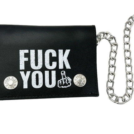 WP-FUCK YOU  GENUINE  LEATHER WALLET