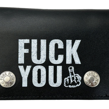 WP-FUCK YOU  GENUINE  LEATHER WALLET