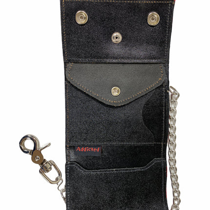 WP-FUCK-BLK  GENUINE  LEATHER