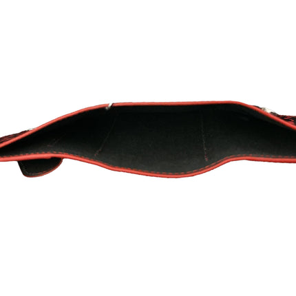 WP-SKULL-RED  GENUINE  LEATHER