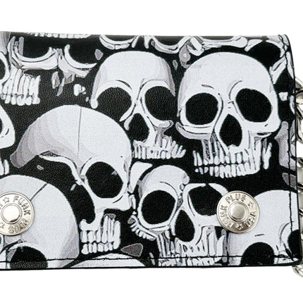 WP-SKULLZ YOU  GENUINE  LEATHER WALLET