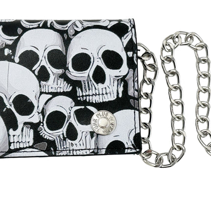 WP-SKULLZ YOU  GENUINE  LEATHER WALLET