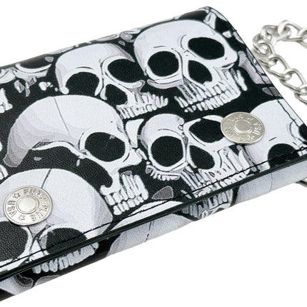 WP-SKULLZ YOU  GENUINE  LEATHER WALLET