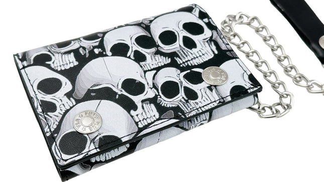 WP-SKULLZ YOU  GENUINE  LEATHER WALLET