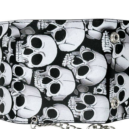 WP-SKULLZ YOU  GENUINE  LEATHER WALLET