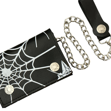 WP-SPIDER-BLACK  GENUINE LEATHER
