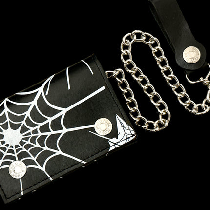 WP-SPIDER-BLACK  GENUINE LEATHER