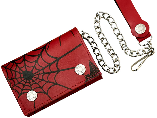 WP-SPIDER-RED  GENUINE LEATHER