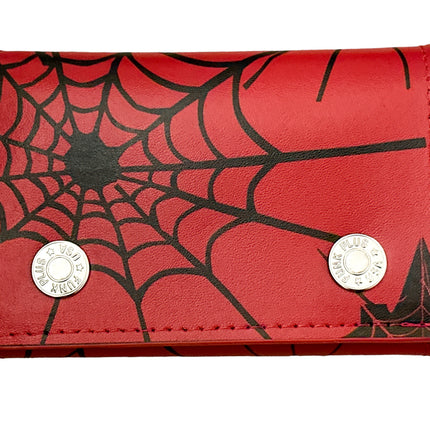 WP-SPIDER-RED  GENUINE LEATHER