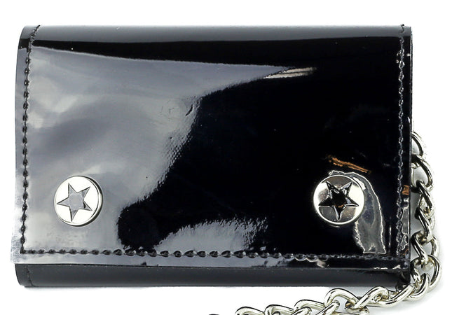 WPN101P PLAIN PATENT WALLET