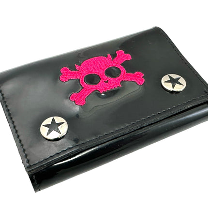 WSK102BLK/PK SKULL WALLET