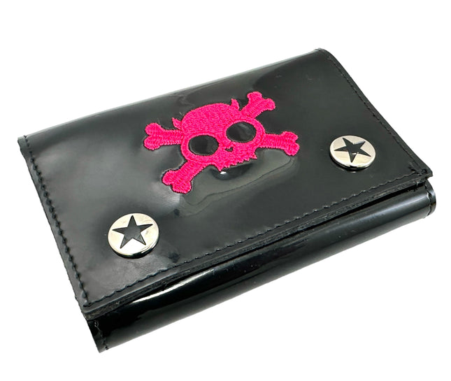 WSK102BLK/PK SKULL WALLET