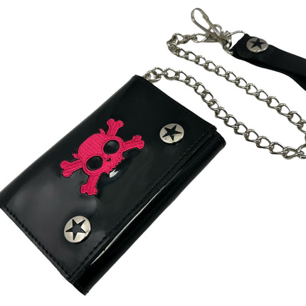 WSK102BLK/PK SKULL WALLET