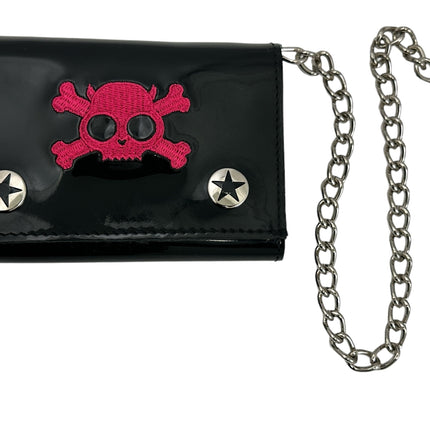 WSK102BLK/PK SKULL WALLET