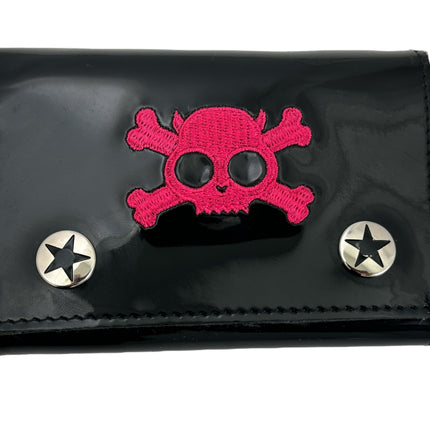 WSK102BLK/PK SKULL WALLET