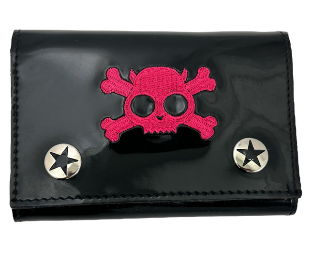 WSK102BLK/PK SKULL WALLET