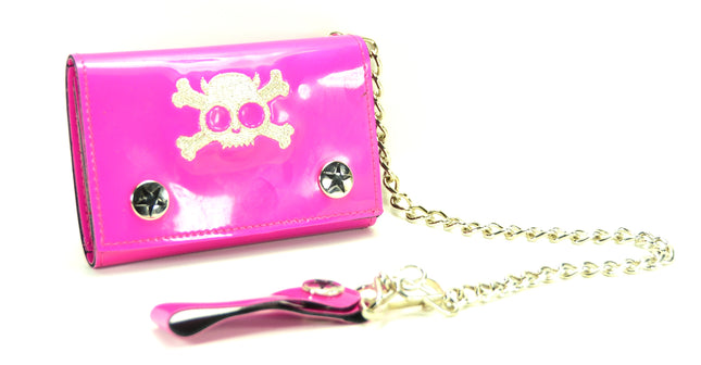 WSK102PINK SKULL WALLET
