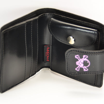 WSK401BK/PK SKULL STRIPE WALLET