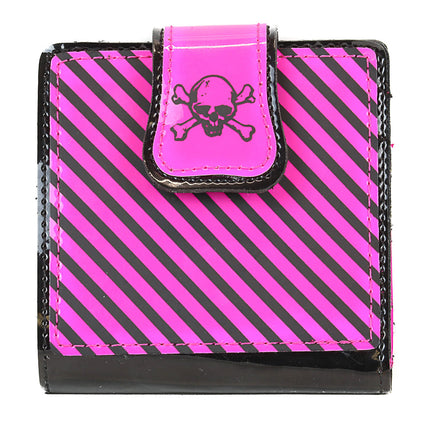 WSK401BK/HOT SKULL STRIPE WALLET