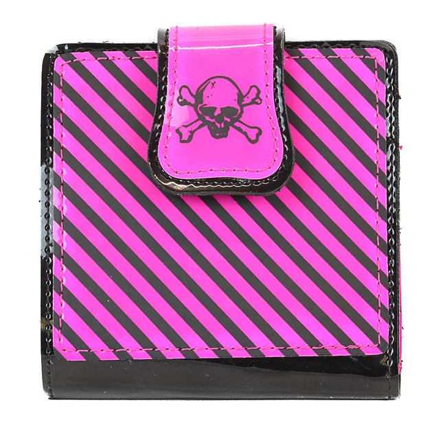 WSK401BK/HOT SKULL STRIPE WALLET