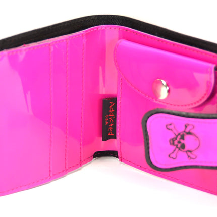 WSK401BK/HOT SKULL STRIPE WALLET