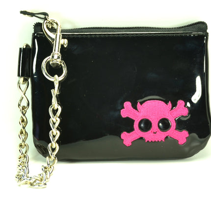 WSK702BLK/PK  SKULL PURSE WALLET