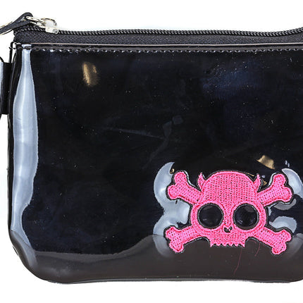 WSK702BLK/PK  SKULL PURSE WALLET