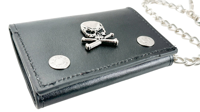 WSK800 MEATL SKULL WALLET