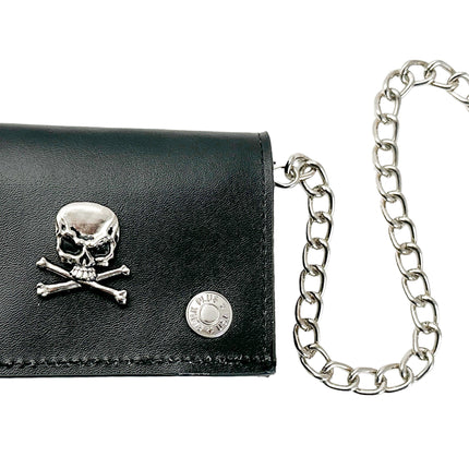 WSK800 MEATL SKULL WALLET