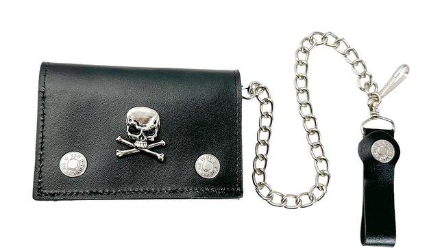 WSK800 MEATL SKULL WALLET