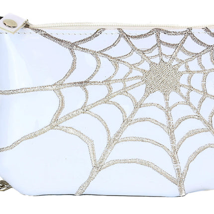 WSN702WHITE  SPIDER PURSE WALLET