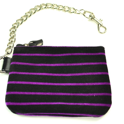 WSP101  VELVET STRIPE WALLET PURSE