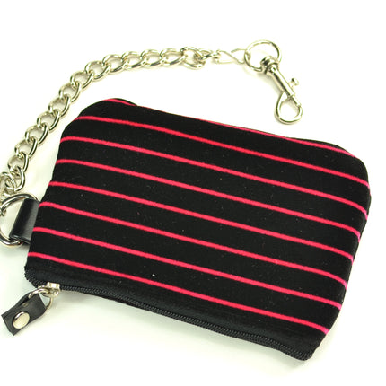 WSP101  VELVET STRIPE WALLET PURSE